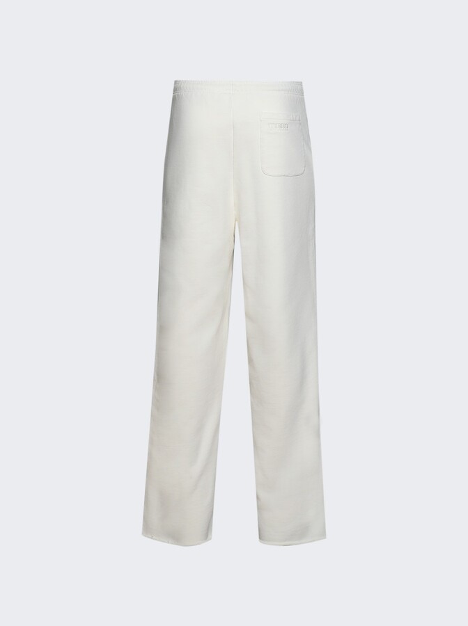 Vetements Biker Cross Stripe Sweatpants Vanilla