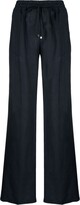 High-Waisted Drawstring Trousers 