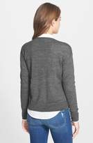Thumbnail for your product : Halogen Wool Blend Crewneck Cardigan