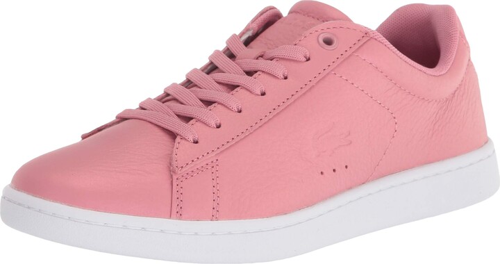 lacoste pink leather sneakers