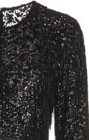 Thumbnail for your product : Michael Kors Collection Fringed Sequined Tulle Dress