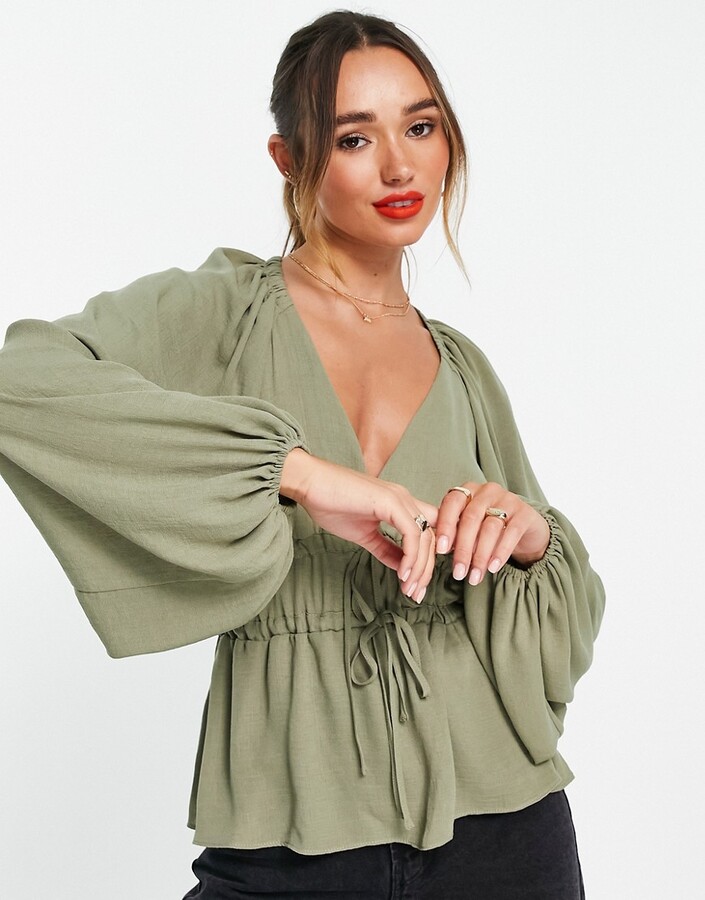Kimono Sleeve Tie Top | Shop the world's largest collection of fashion |  ShopStyle