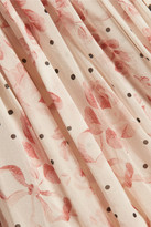 Thumbnail for your product : RED Valentino Printed Stretch-Silk Chiffon Mini Dress