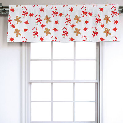 Gingerbread Man 54" Window Valance
