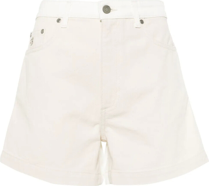 Stella McCartney Two-Tone Denim Shorts