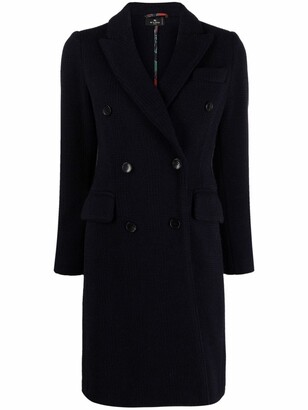 Etro Double-Breasted Cashmere Coat