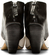 Thumbnail for your product : Marsèll Black & White Curved Ankle Boots
