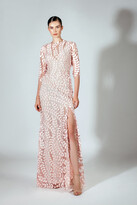 Thumbnail for your product : Beside Couture by GEMY 3/4 Sleeve Pink Evening Gown