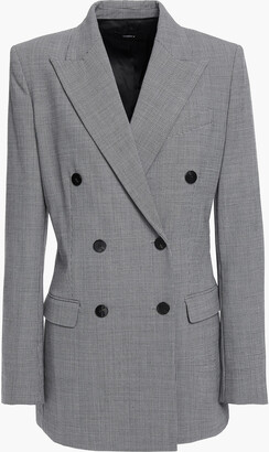 Theory Double-breasted Houndstooth Woven Blazer
