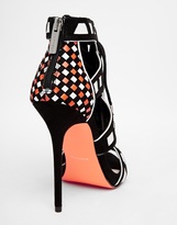 Thumbnail for your product : B.Tempt'd Carvela Giraffe Black Strap Tie Heeled Sandals