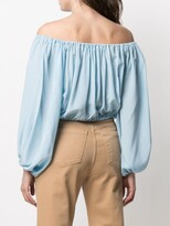 Thumbnail for your product : FEDERICA TOSI Off Shoulder Cropped Blouse