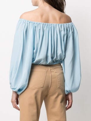 FEDERICA TOSI Off Shoulder Cropped Blouse