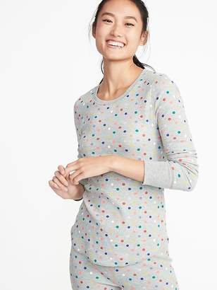 Old Navy Slim-Fit Printed Thermal-Knit Tee for Women