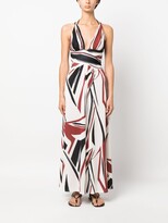 Thumbnail for your product : BA&SH Joas abstract-pattern maxi dress