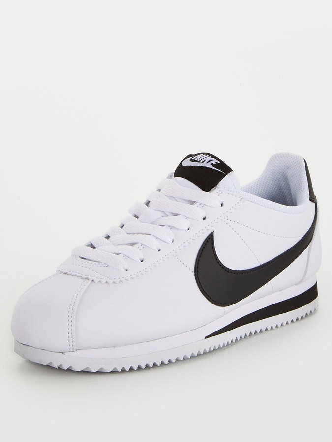 white leather nike trainers womens