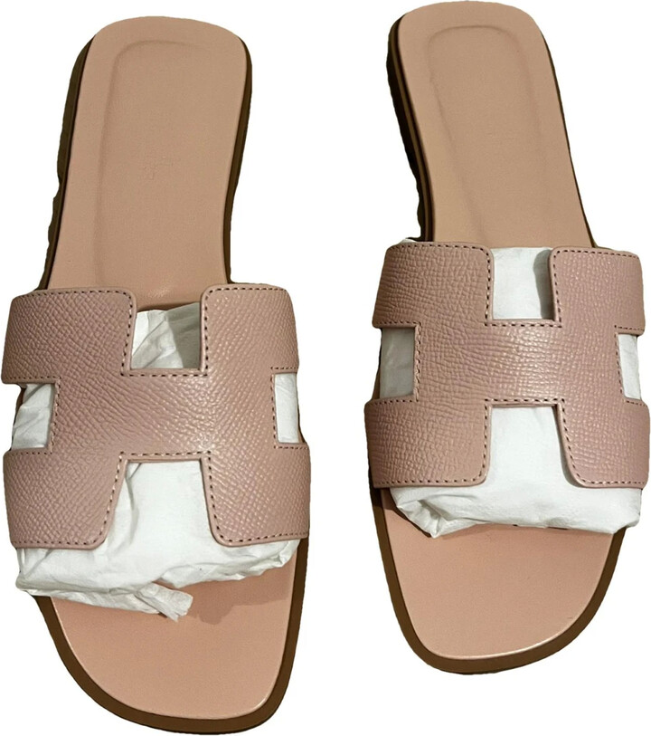 Hermes Oran leather sandal ShopStyle