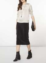 Thumbnail for your product : Dorothy Perkins Black Plisse Tube Skirt