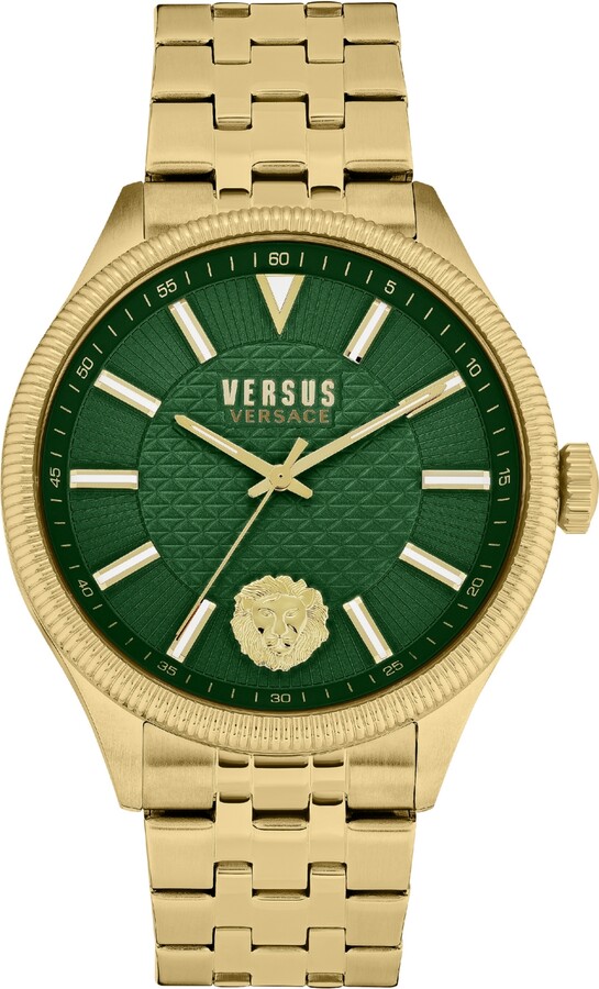 Versus Versace Versus by Versace Men's Colonne Gold-tone Stainless Steel  Bracelet Watch 45mm - ShopStyle