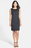 Thumbnail for your product : Adrianna Papell Embellished Jacquard Shift Dress