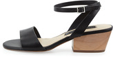 Thumbnail for your product : TEXTILE Elizabeth and James Carinne Leather Chunky Heel Sandal, Black