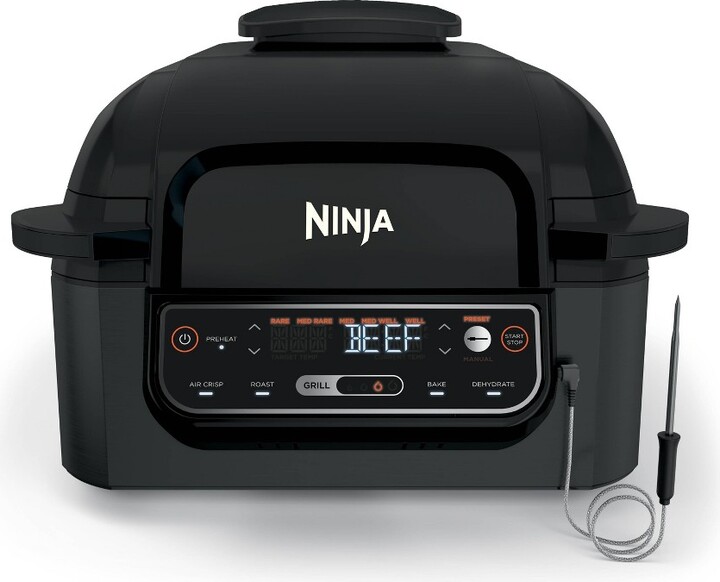Ninja Foodi Smart 5in1 Indoor Grill with 4qt Air Fryer Black