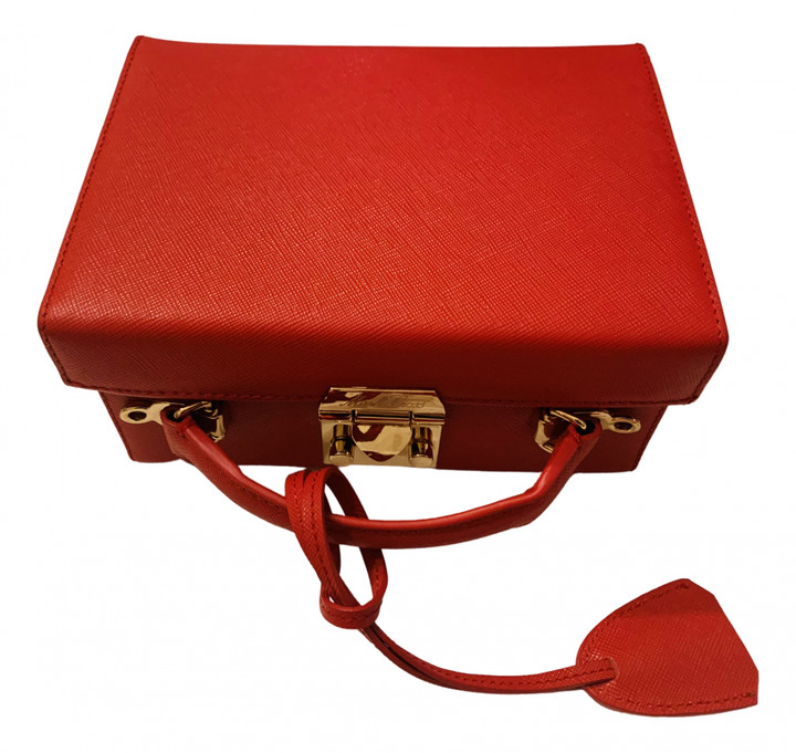 Mark Cross Grace Red Leather Handbags