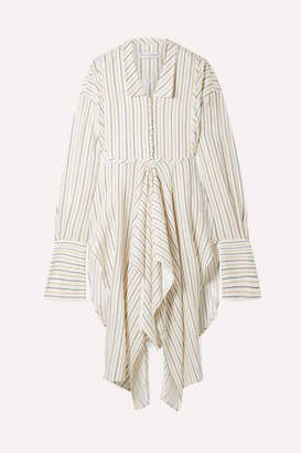 J.W.Anderson Draped Striped Woven Tunic - Ivory