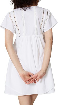 Marissa Webb Lace Trim A Line Mini Dress