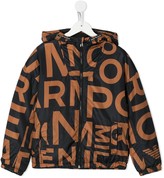 Thumbnail for your product : Emporio Armani Kids Logo-Print Hooded Jacket