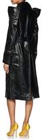 Thumbnail for your product : AKIRA NAKA Women's Articulated Leather Trench Coat - Black
