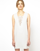 Thumbnail for your product : Vanessa Bruno Shift Dress with Scalloped Neckline