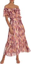 Thumbnail for your product : Donna Morgan Off-the-Shoulder Ruffle Midi Dress