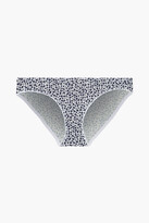 Thumbnail for your product : Sleepy Jones Goldin Printed Stretch-cotton Low-rise Briefs