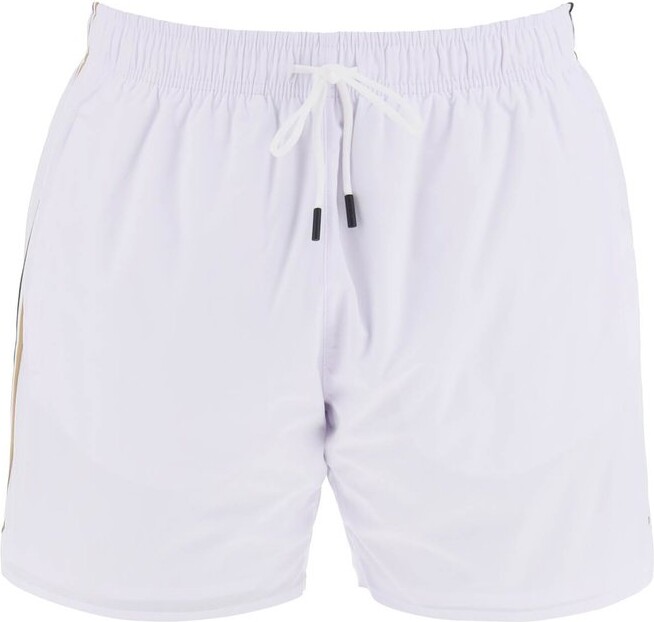 Boss Hugo Boss Signature Stripe Drawstring Swim Shorts