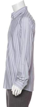Versace Striped Woven Shirt white Striped Woven Shirt