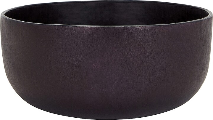 Hunting Season Molded Leather Bowl in Black