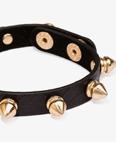 Thumbnail for your product : Forever 21 Faux Leather Spiked Bracelet