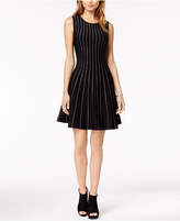 Thumbnail for your product : Bar III Metallic-Piping Fit & Flare Sweater Dress, Created for Macy's
