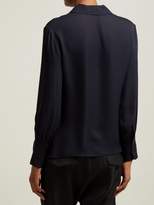 Thumbnail for your product : Nili Lotan Anette Silk Blouse - Womens - Navy