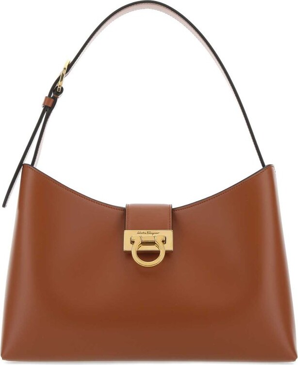 Ferragamo Trifolio Logo Engraved Shoulder Bag ShopStyle