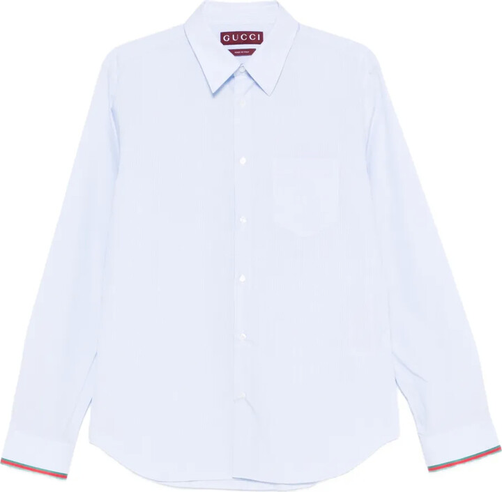 Gucci Striped-Trim Shirt