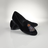 Thumbnail for your product : Ralph Lauren Nala Crested Velvet Loafer