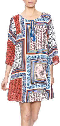 Umgee USA Square Print Dress