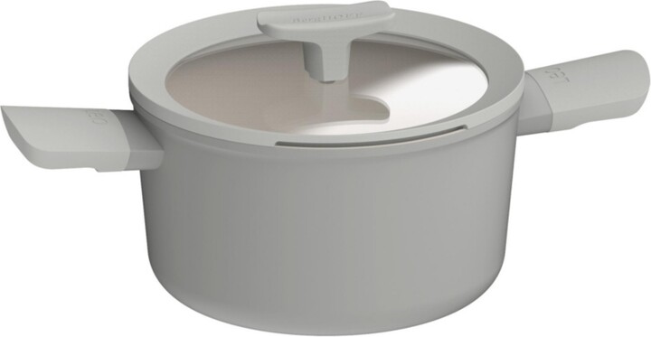 Berghoff Balance Non-stick Ceramic Stockpot 8", 3.3qt. With Glass Lid, Recycled Aluminum
