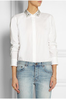 Thumbnail for your product : J.Crew Boy embellished-collar cotton shirt