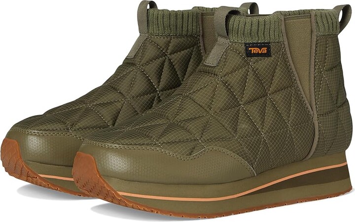 Teva REEMBER MID PLATFORM Women's Boots Burnt Olive : 7 B - Medium