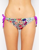 Thumbnail for your product : MinkPink Garden Floral Tie Side Bikini Bottoms