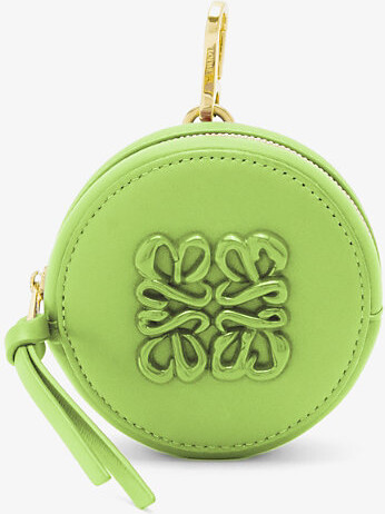 Hermes Rose Mexico Lambskin Leather Shopping Bag Charm - Yoogi's Closet