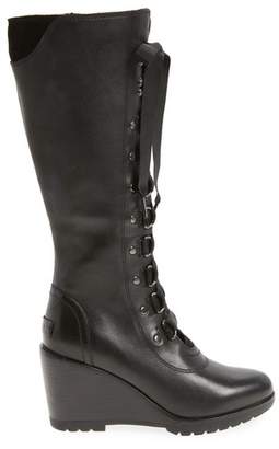 Sorel After Hours Lace Up Wedge Boot