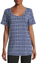 Thumbnail for your product : Allen Allen Short-Sleeve Plaid Tee